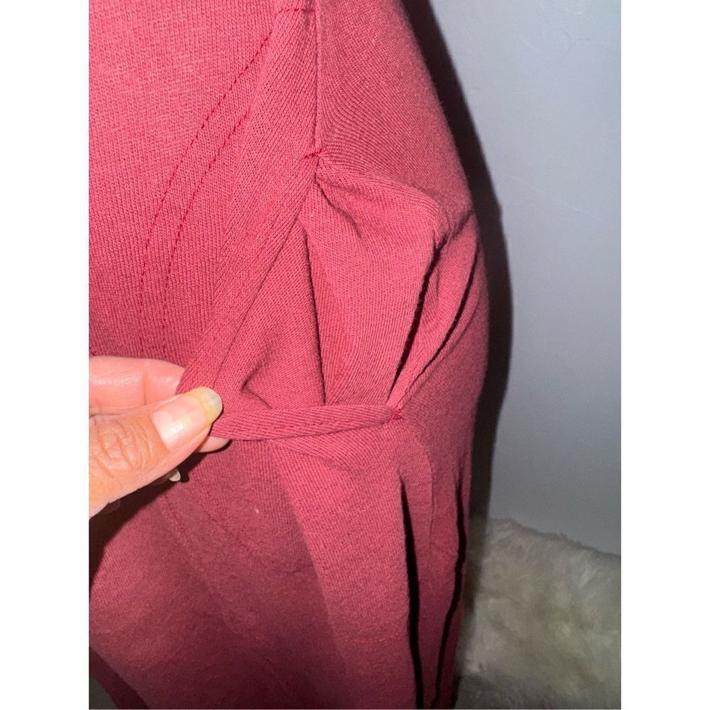 Free Peolpe Beach Meadow tee maxi dress in wild Garnet XS with pockets - Picture 7 of 9